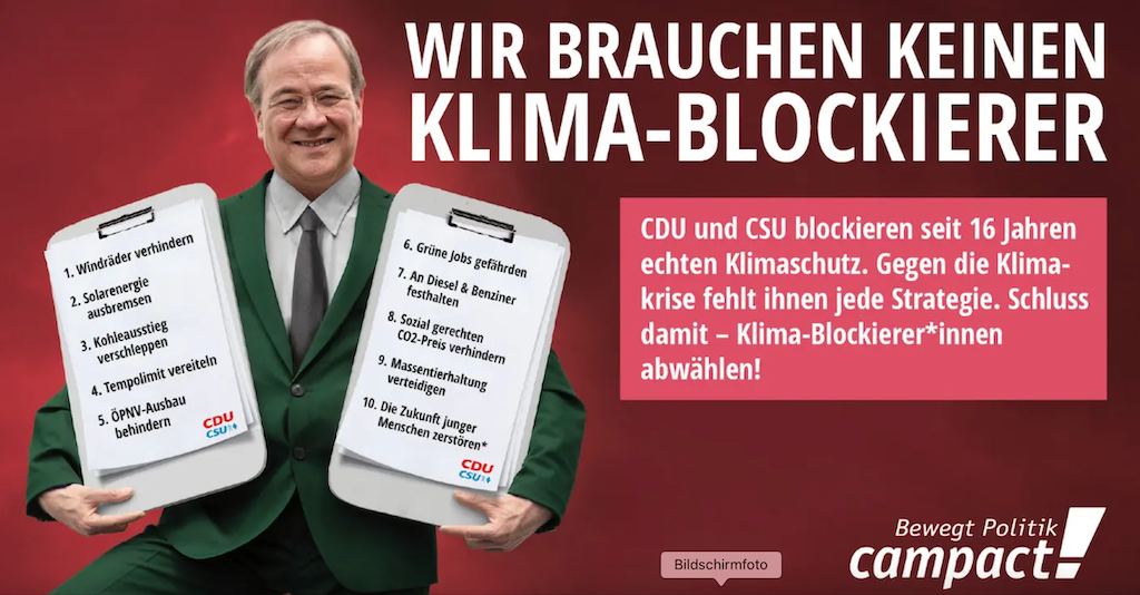 Campact Laschet-Anzeige